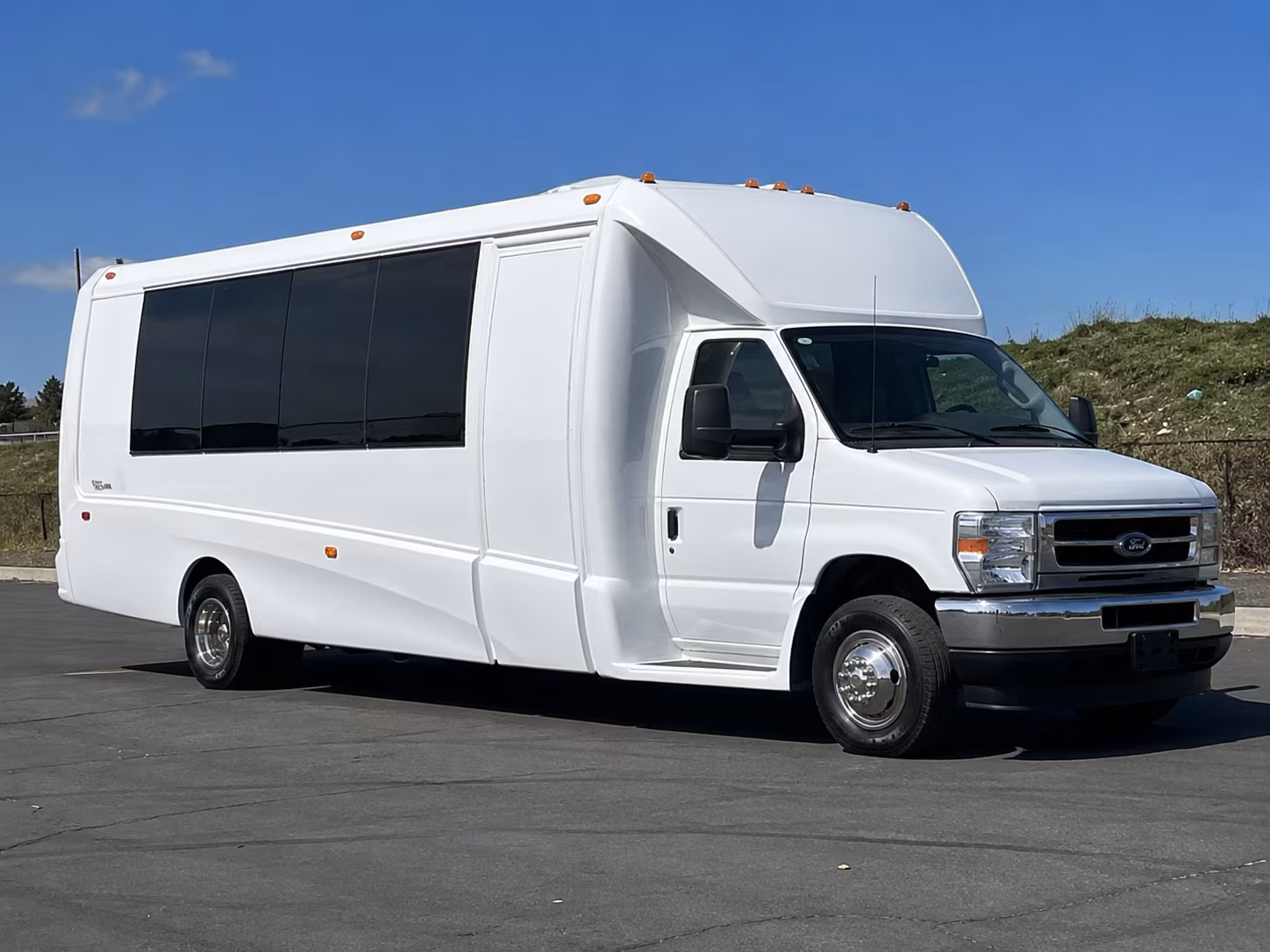 Passenger seating aboard a party bus rental serving Raleigh