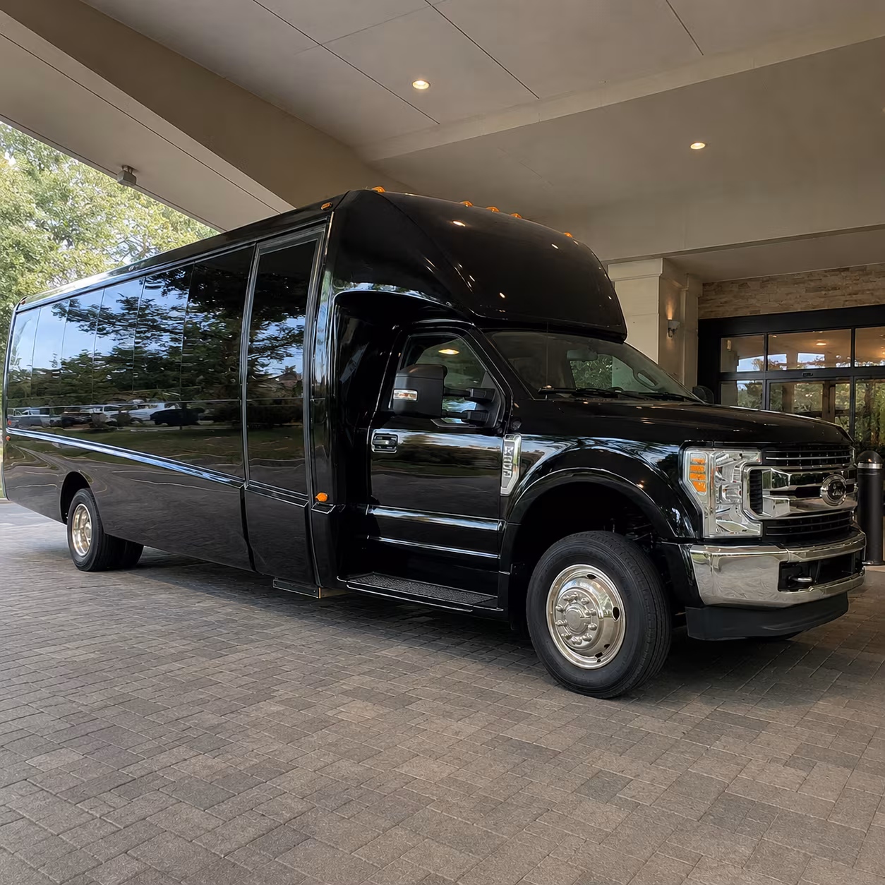 Raleigh Airport Shuttle & Transportation party bus interior