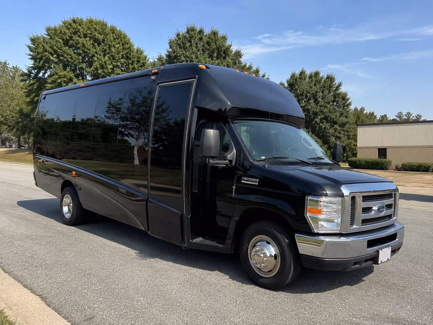 Raleigh Corporate Transportation party bus exterior