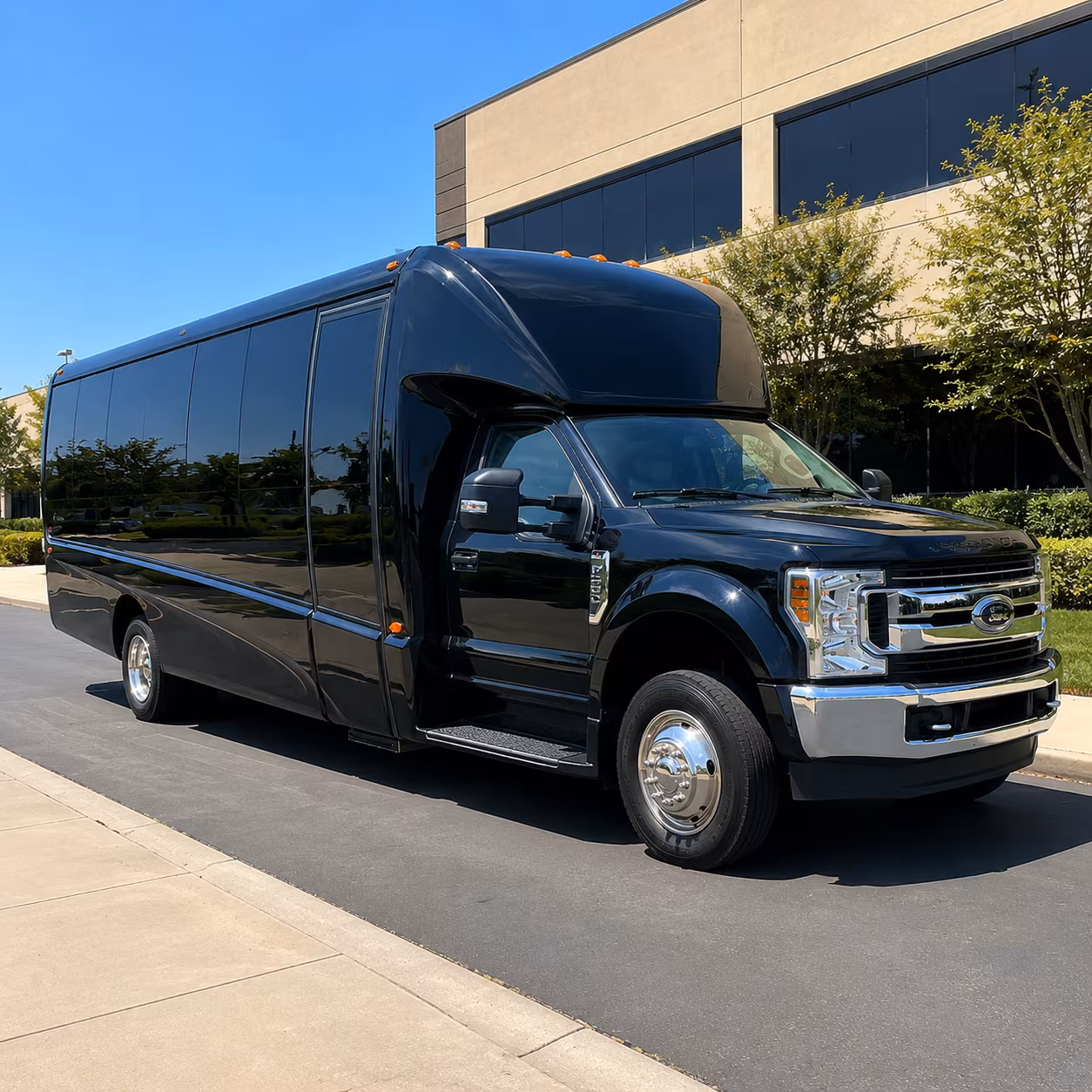 Raleigh Corporate Transportation party bus exterior