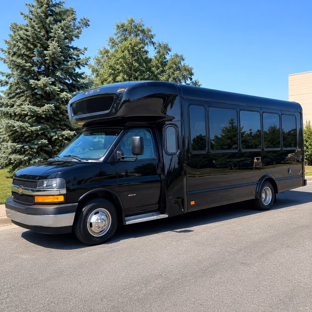 Raleigh Prom & Homecoming Transportation party bus exterior
