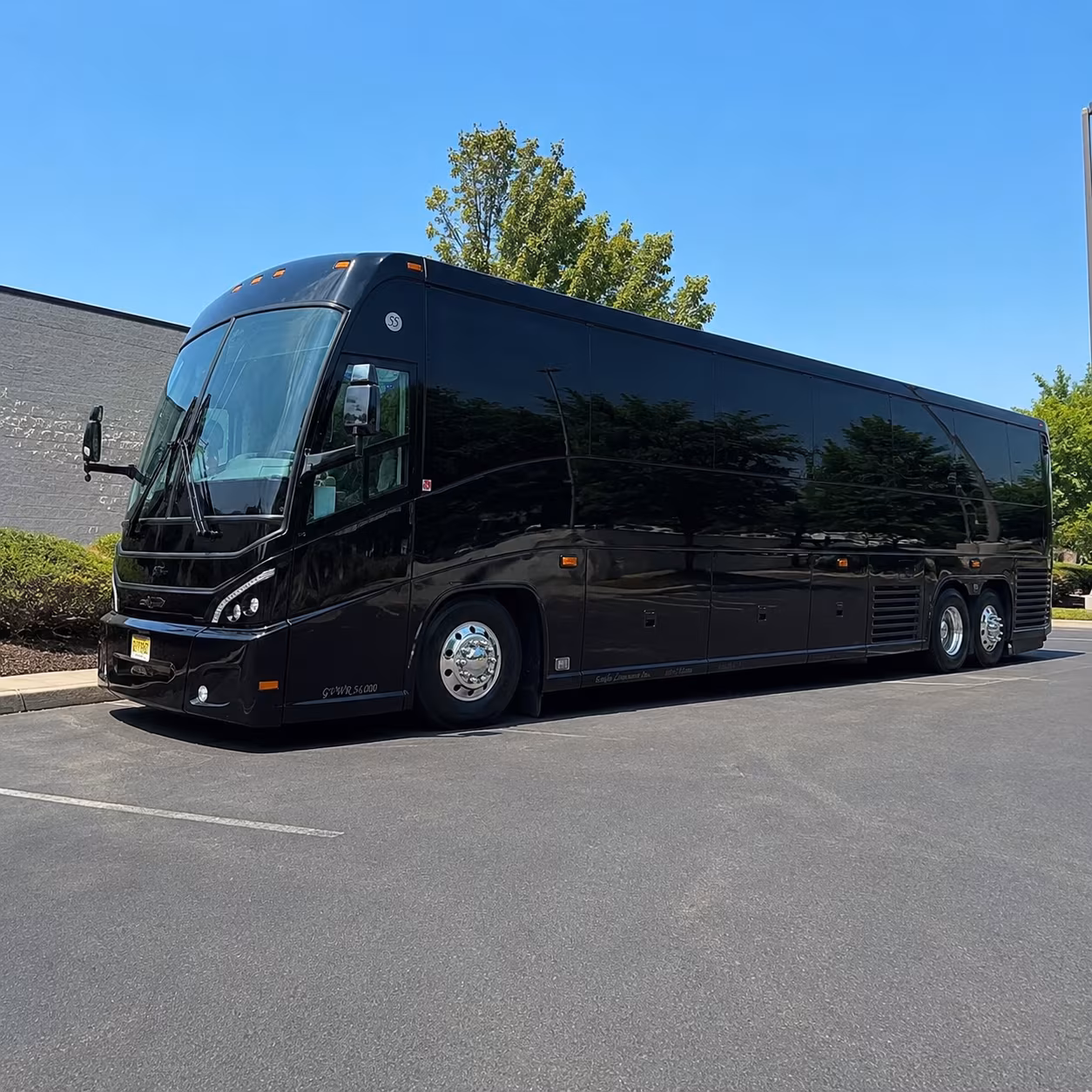 Raleigh School Event Transportation party bus exterior