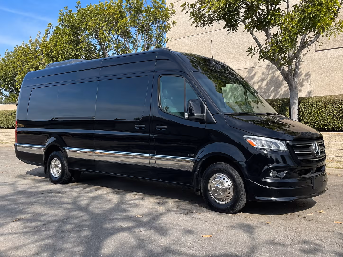 Raleigh School Event Transportation party bus exterior