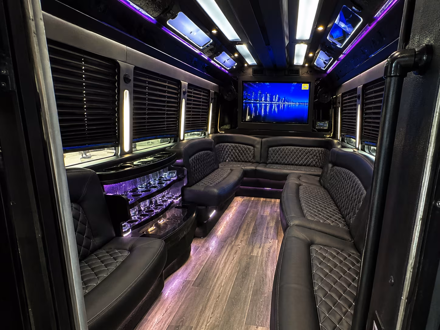 Raleigh Sporting Event Transportation onboard seating