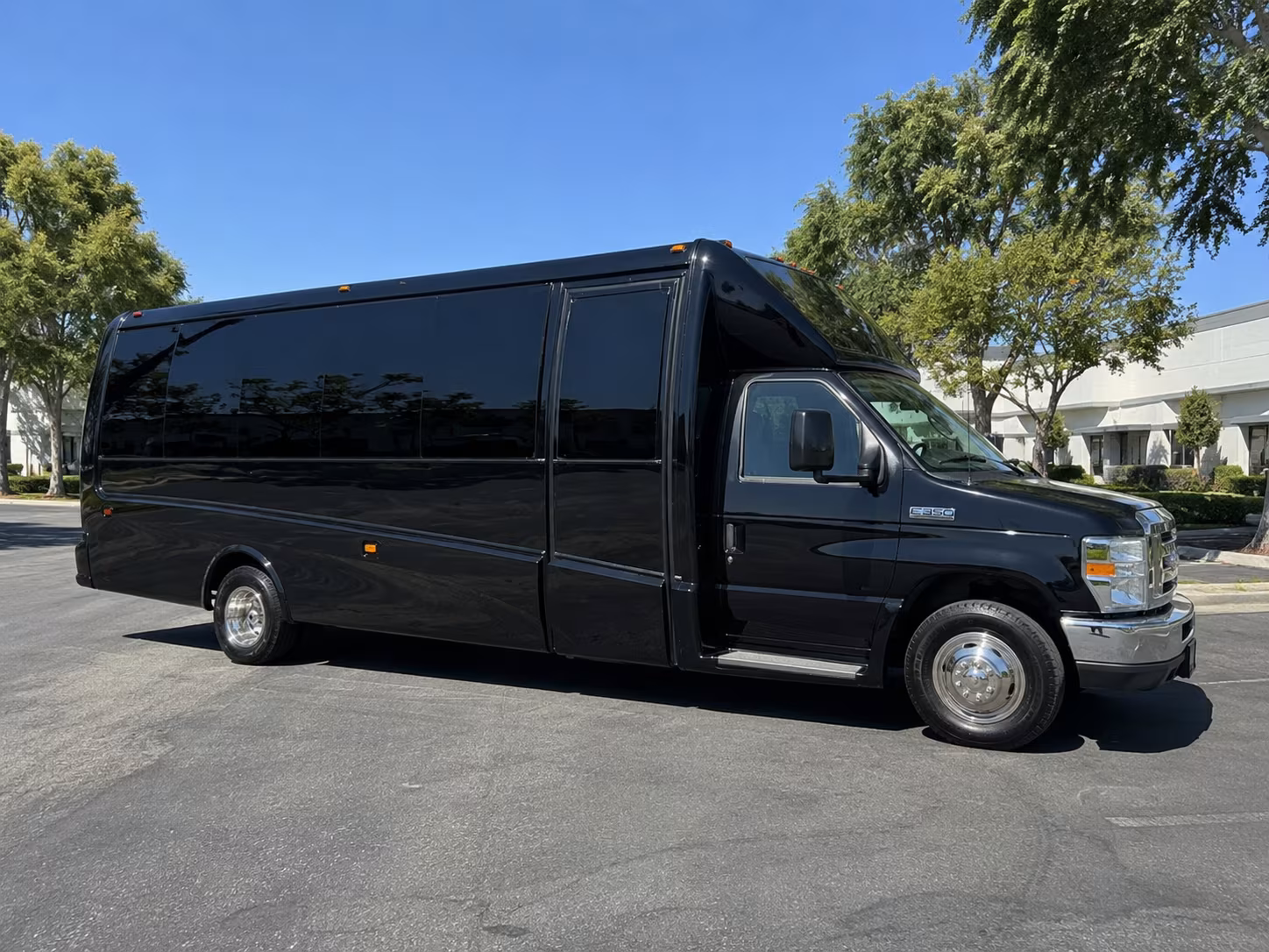Raleigh Wedding Transportation party bus exterior