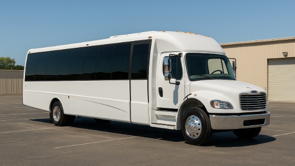 Exterior of Charter Bus Company Greensboro's 20 Passenger Party Bus in Greensboro
