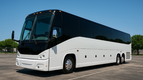 Exterior of Charter Bus Company Fayetteville's 40 Passenger Party Bus in Fayetteville