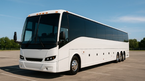 Exterior of Charter Bus Company Wake Forest's 40 Passenger Party Bus in Wake Forest