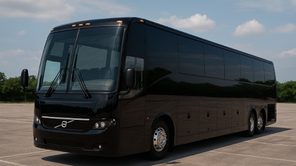 Exterior of Charter Bus Company Raleigh's 47 Passenger Charter Bus in Raleigh