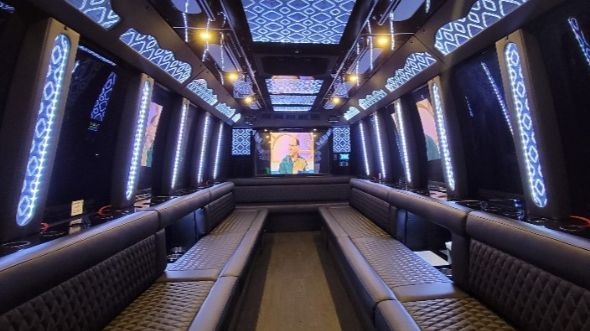 raleigh 30 passenger party bus rental