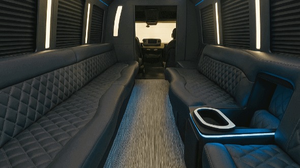 raleigh 40 passenger party bus interior